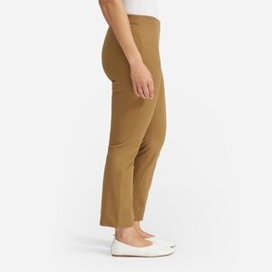 Everlane Khaki The Kick Crop Work Pants Side Zip Size 6